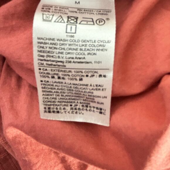 Banana Republic  Voile Puff-Sleeve Peplum Mini Shift Dress Dust Cedar – Size M - Picture 7 of 7